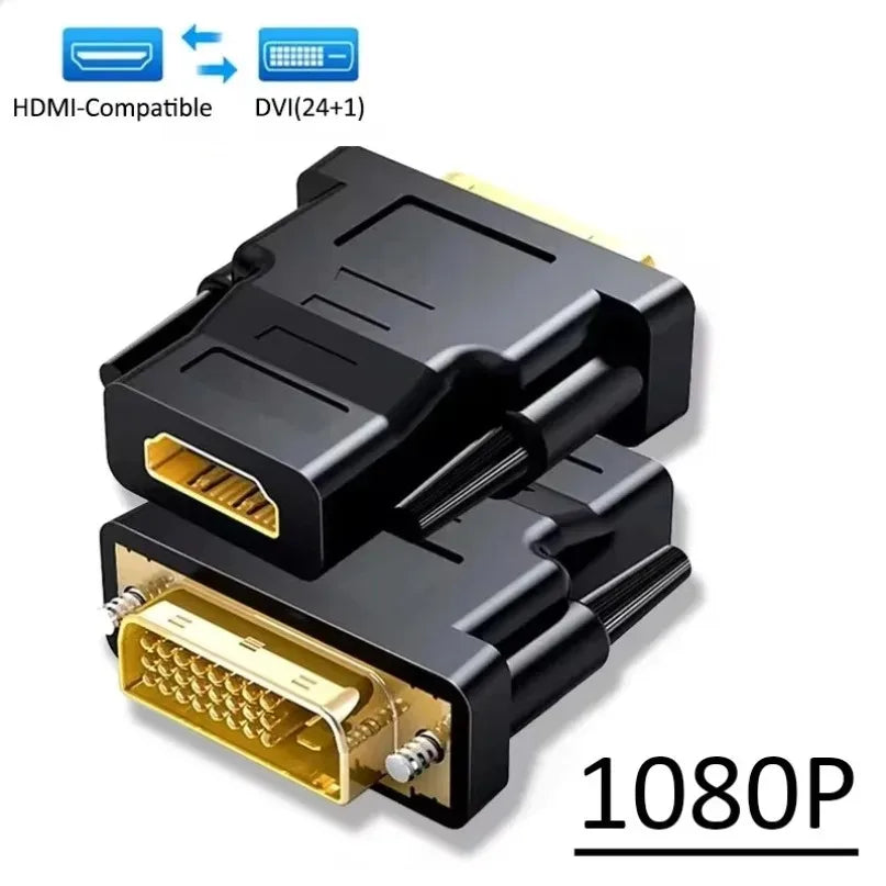 DVI 24+1 to HDMI Adapter – 1080P Gold-Plated Converter DVI to HDMI Adapter HIP