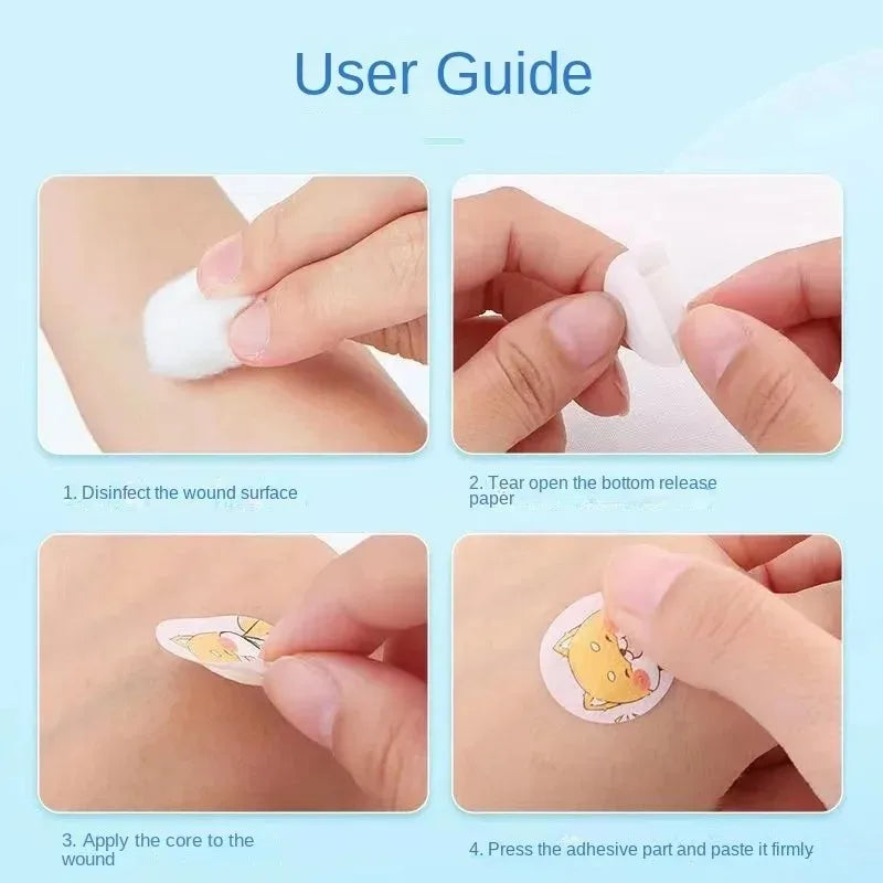 100-Pack Cartoon Waterproof Adhesive Bandages for Kids Adhesive Bandages HIP