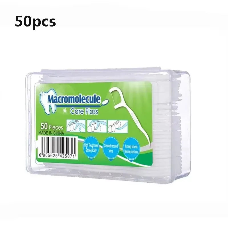 RUZOFO Dental Floss Picks & Interdental Brush Combo Set Dental Floss Combo HIP C609-50pcs