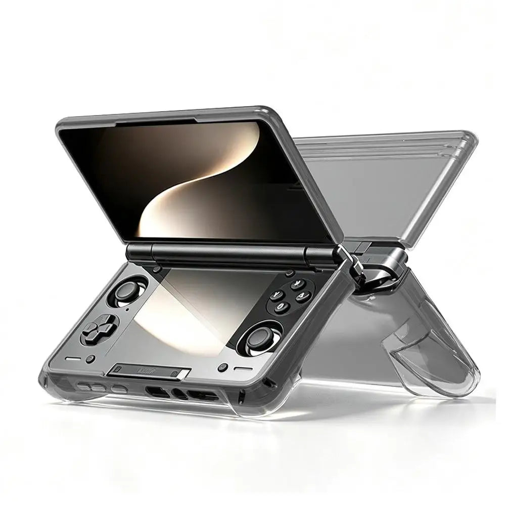 Soft Protective Case For AYN Thor Dual Screen Handheld Protective Cover With Transparent TPU Integrated Soft Handle HIP