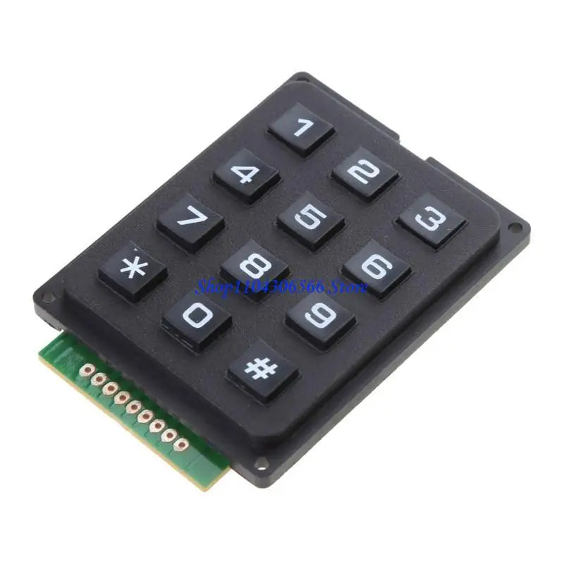 12-Button 4x3 Matrix Membrane Keypad for DIY Electronics Matrix Membrane Keypad HIP