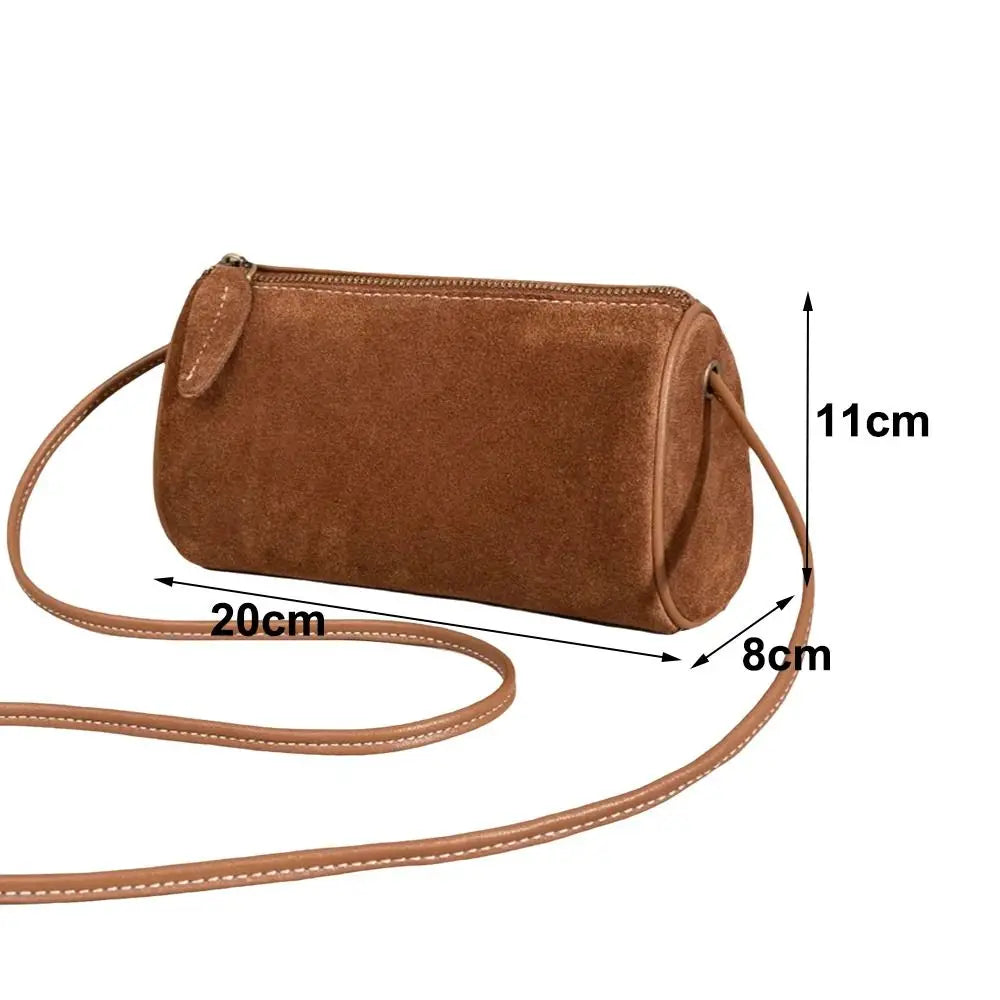 Women's Vintage Suede Crossbody Bag – Large Shoulder Bag Crossbody Shoulder Bag HIP