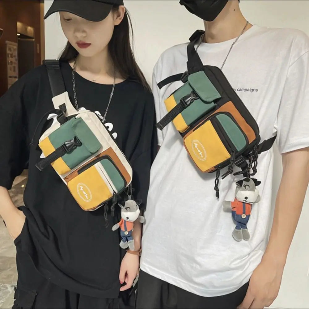 Nylon Sling Bag – Large Capacity Crossbody Chest Pack Crossbody Sling Bag HIP