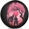 Samurai Cherry Blossom Spare Tire Cover – SUV RV Trailer Spare Tire Cover HIP Acquiesce 15 in