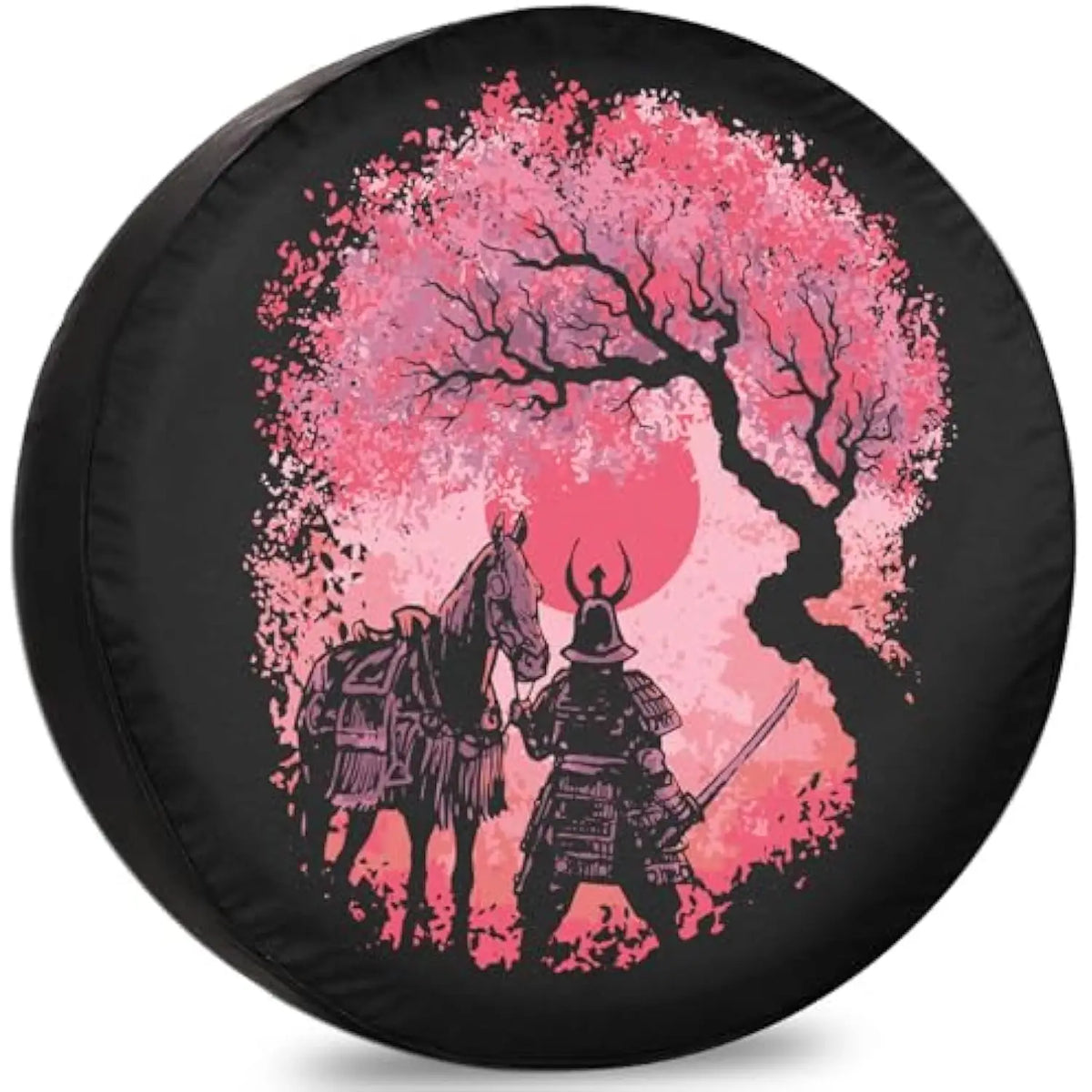 Samurai Cherry Blossom Spare Tire Cover – SUV RV Trailer Spare Tire Cover HIP Acquiesce 15 in