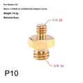 1/4" to 3/8" Camera Screw Adapter – Tripod Thread Mount Camera Mount Adapter HIP 10