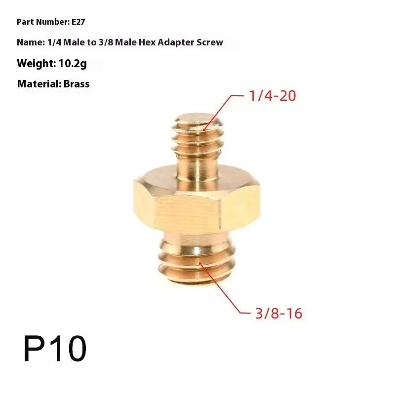 1/4" to 3/8" Camera Screw Adapter – Tripod Thread Mount Camera Mount Adapter HIP 10