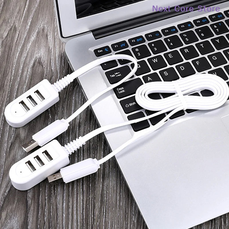 1.2M 3-in-1 USB Hub Cable – USB-A & USB-C Fast Charge USB Hub Cable HIP