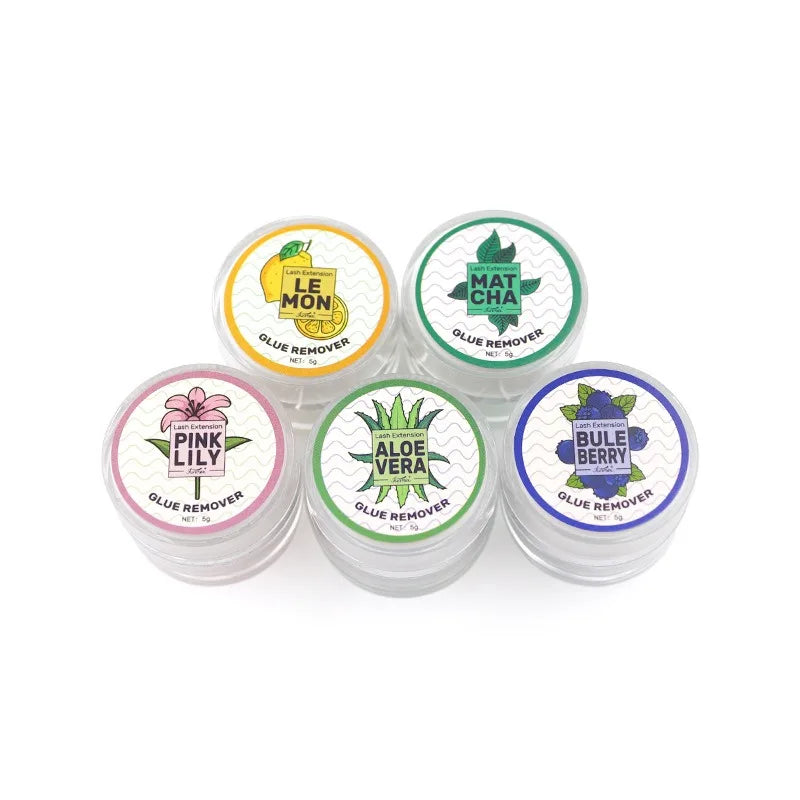 Multi Scent Eyelash Glue Remover Cream Fruit Floral Fragrance Lash Extension Removal Balm Gentle Adhesive Clean For Beauty Salon HIP