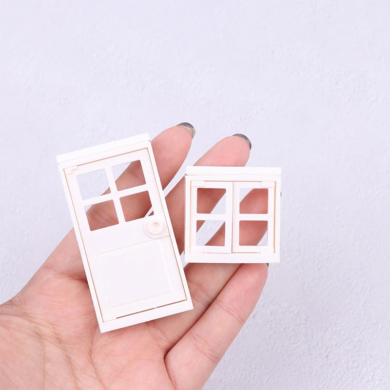 1:12 Dollhouse Miniature Doors & Windows – DIY Accessories Dollhouse Miniature Accessories HIP