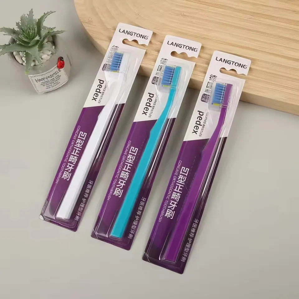 RUZOFO Soft Orthodontic Toothbrush for Adults | Braces Orthodontic Toothbrush HIP C691-mix 3pcs