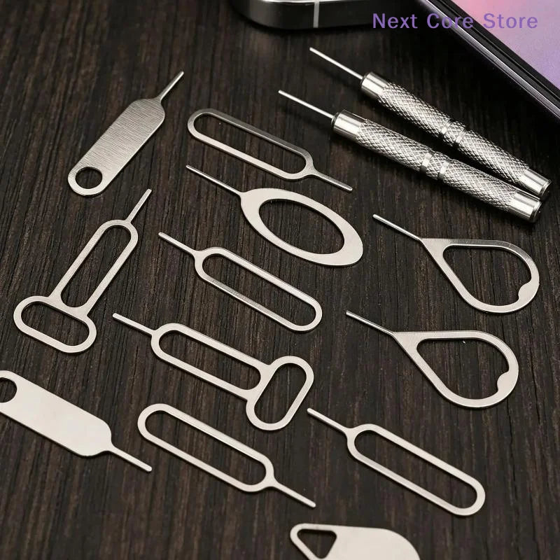 16-Piece Universal SIM Card Eject Pin Kit – Manganese Steel SIM Eject Tool Kit HIP