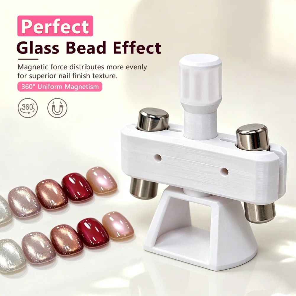 Rotatable Glass Bead Gyroscope Cat Eye Magnet Strong Quick Absorb 3D Magnetic Nail Art Cat Eye Effect Nail Supplies Nail Polish HIP