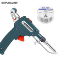 Electric Soldering Iron Gun Hand-held Internal Heating Soldering Iron Automatically Send Tin Gun Soldering Welding Repair Tool HIP EU Plug 220V