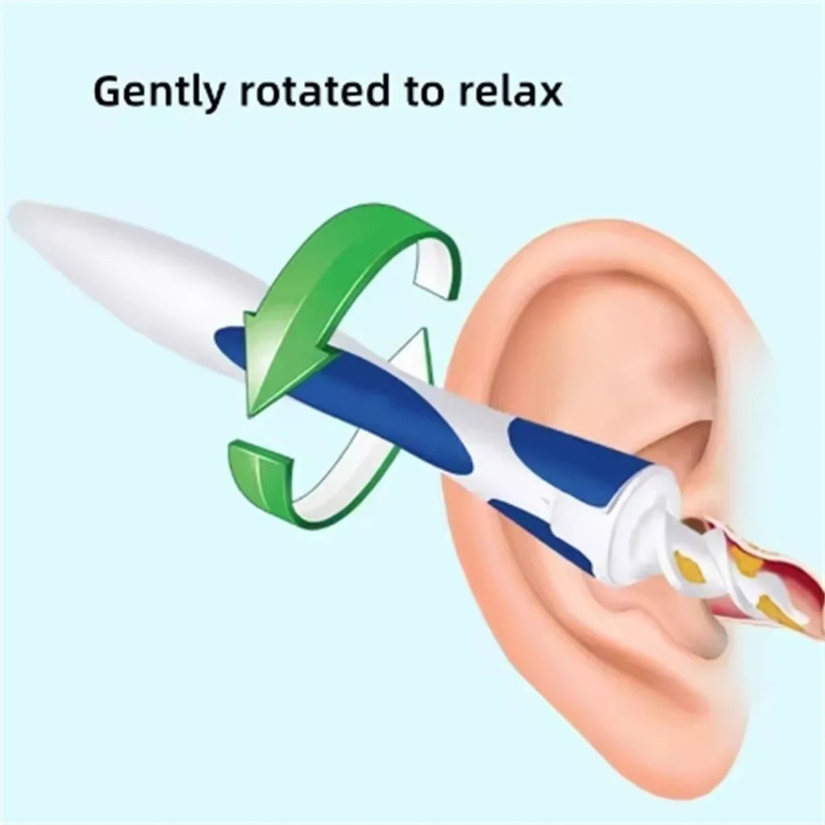 Spiral Ear Wax Removal Tool – 16 Soft Silicone Heads | RUZOFO Ear Wax Removal Tool HIP