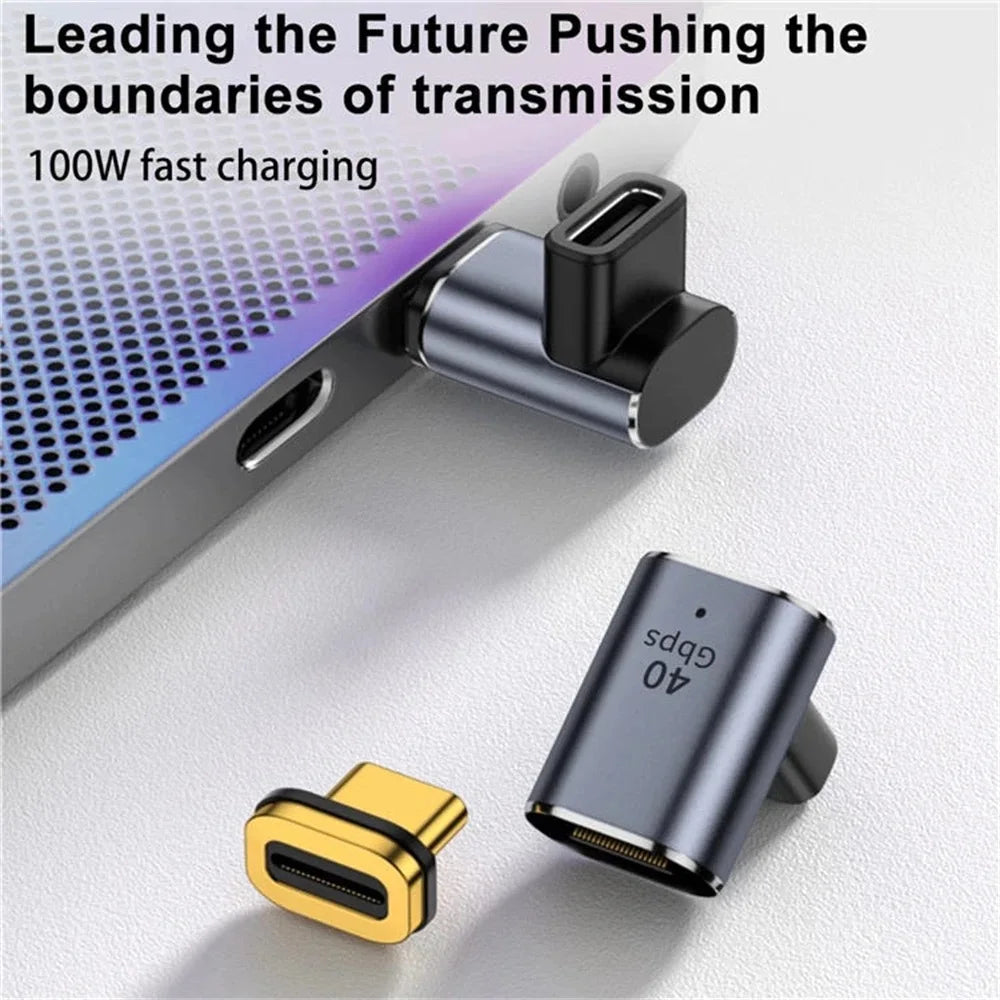 100W Magnetic USB-C Adapter | 40Gbps OTG Fast Charging USB-C Adapter HIP