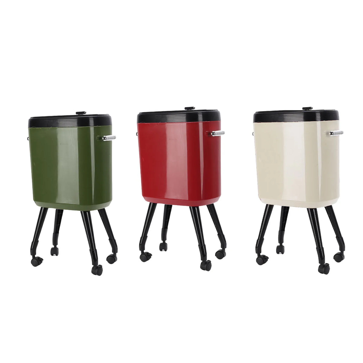 Tall Trash Can with Wheel Legs 15L Large Capacity Narrow Garbage Can for Kitchen Bathroom Living Room Narrow Garbage Can HIP