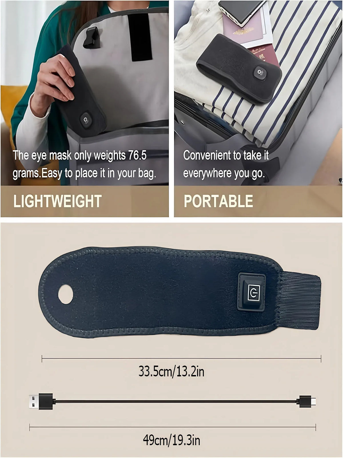 USB Heated Wrist Brace – Adjustable Breathable Support Wrap Heated Wrist Brace HIP
