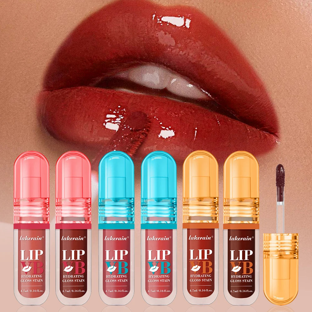 Lip Stain Vb Hydrating Gloss Stain 12HR Hydration Long-Lasting Moisturize Nourish Lips Hydra Honey Instant Glossy Wetness Makeup HIP