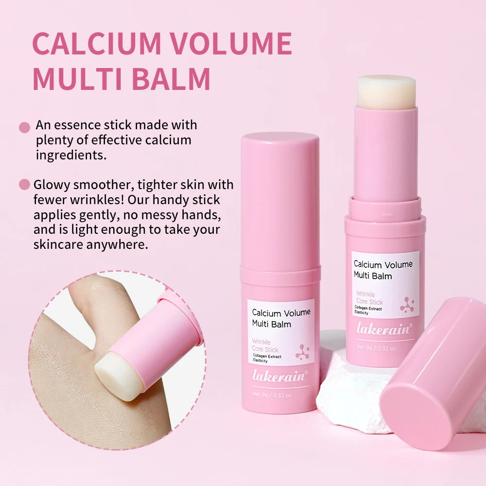 Calcium Collagen Vitamin D Eye Stick Balm Tightens Skin Care Anti Aging Anti Dark Circle Reduces Eye Bags Wrinkles Tear Trough HIP
