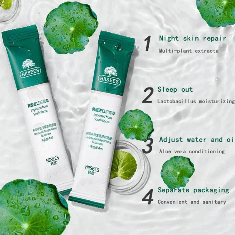30-Pc Centella Collagen Korean Sleeping Face Mask Set Sleeping Face Mask HIP