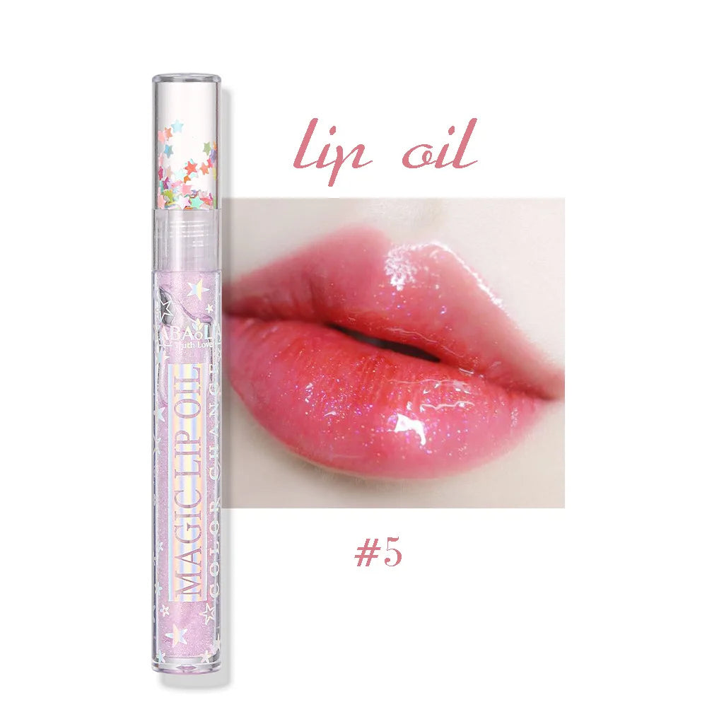 Lip Gloss Set Plumping Transparent Gloss Lip Oil Makeup Moisturizing Glitter Clear Mirror Lipstick Primer Cosmetic HIP 05