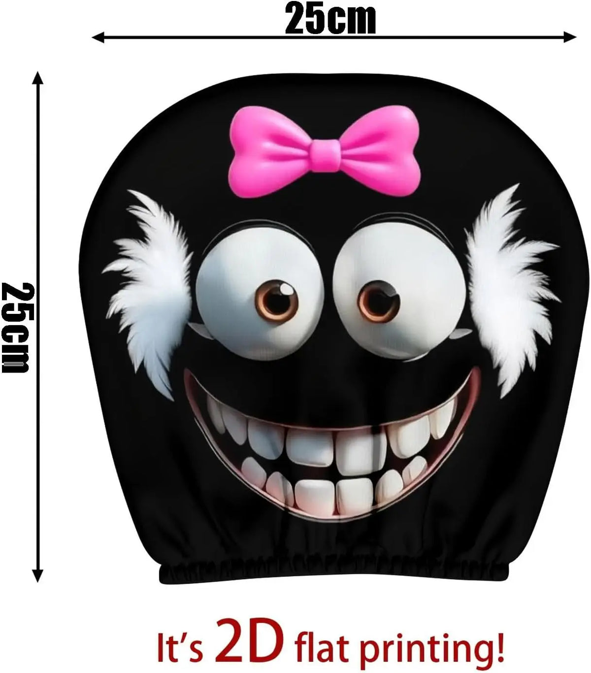 Funny Cartoon Spooky Eyes Car Headrest Covers – 2-Pack Car Headrest Covers HIP