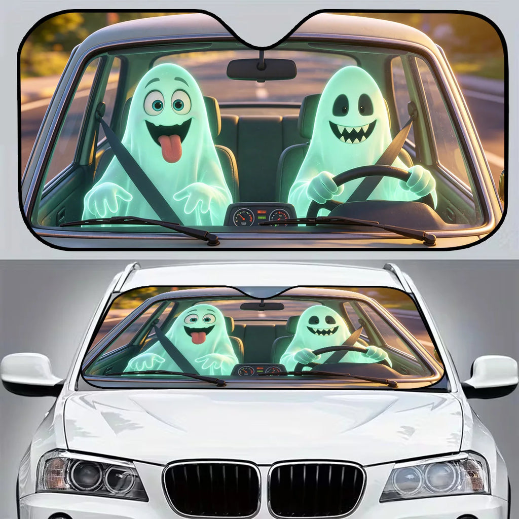 Foldable Cartoon Car Windshield Sunshade – UV & Heat Block Car Windshield Sunshade HIP M