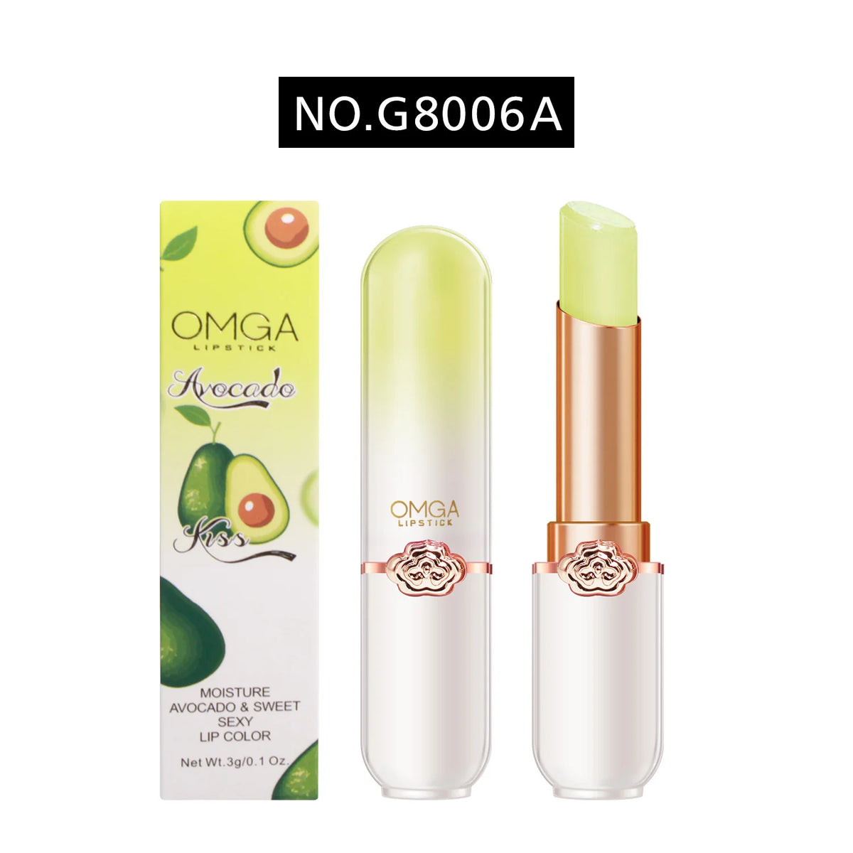 Peach Color Lip Balm Crystal Temperature Change Lipstick Girl Moisturizing LongLasting Lip Gloss Makeup Lip Care Repair Cosmetic HIP Avocado