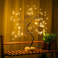 LED Night Light Mini Christmas Tree Copper Wire Garland Lamp For Kids Home Bedroom Decoration Decor Fairy Light Holiday lighting HIP 72Leds Gold