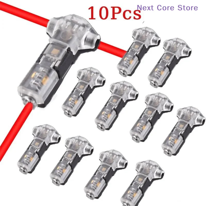 10-Pack T-Tap Wire Connectors – Quick Solderless Splice Wire Splice Connector HIP