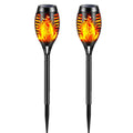 12 LED Solar Flickering Flame Pathway Lights – Waterproof Solar Pathway Lights HIP 2pcs