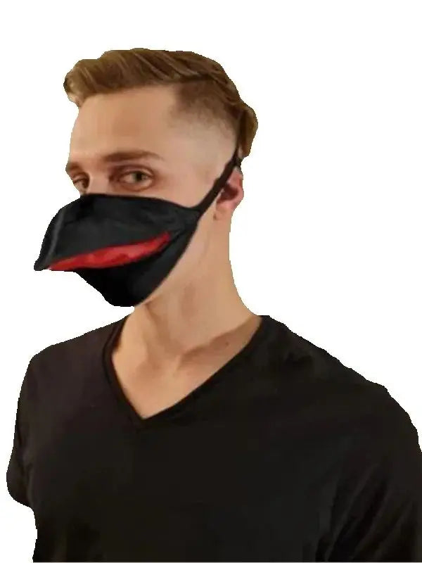 3D Movable Crow Beak Mask – Funny Animal Windproof Cover Novelty Costume Mask HIP black