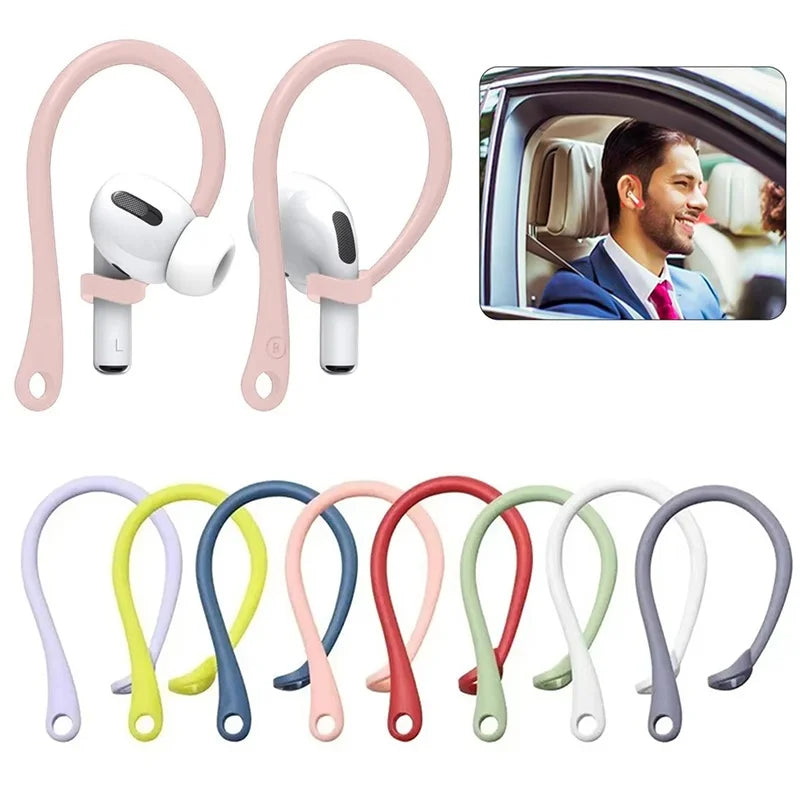 Silicone Earhooks for AirPods Pro/4/3/2/1 – Anti-Drop Grip Earbud Earhook Accessory HIP