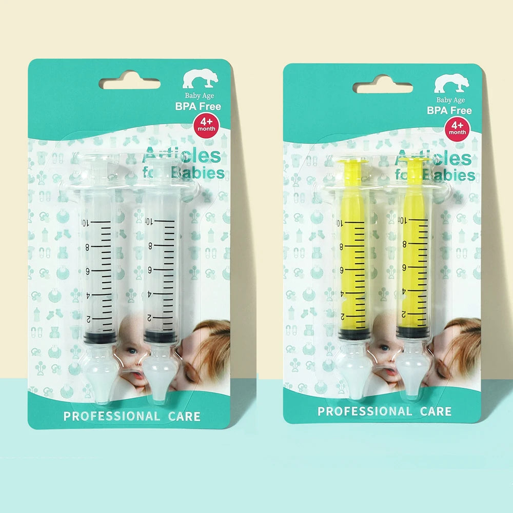 Baby Nasal Aspirator – Soft Silicone Nose Cleaner for Infants Baby Nasal Aspirator HIP C15-2 White 2 Yellow