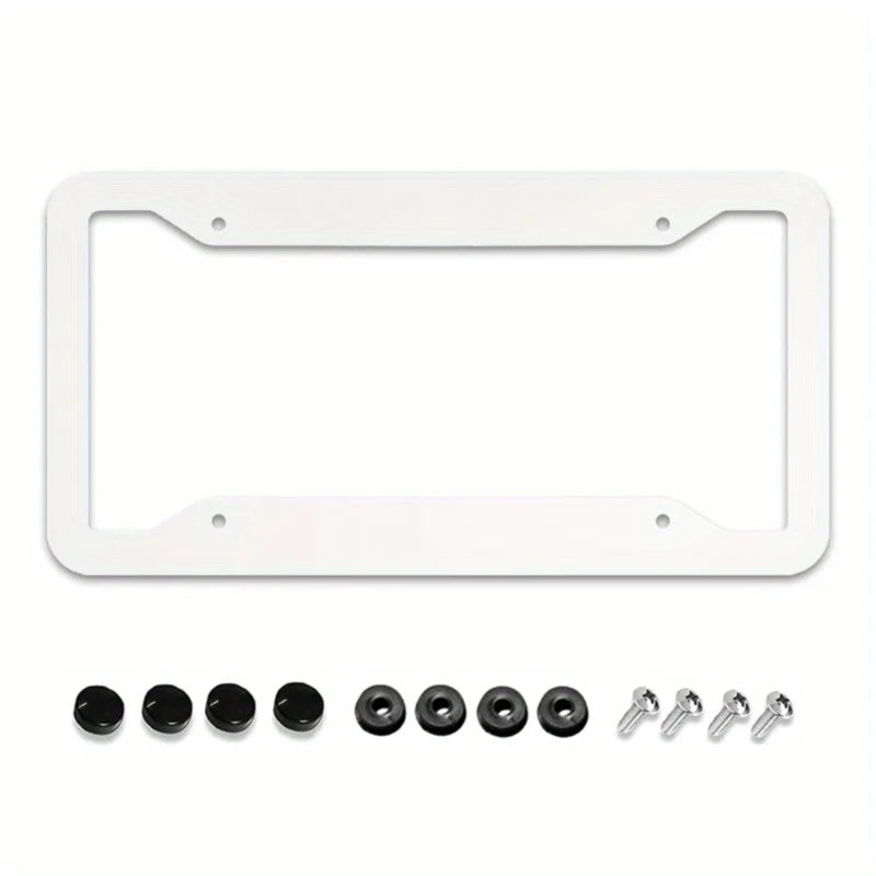 Christmas Tree License Plate Frames – Black & White 2-Pack License Plate Frames HIP