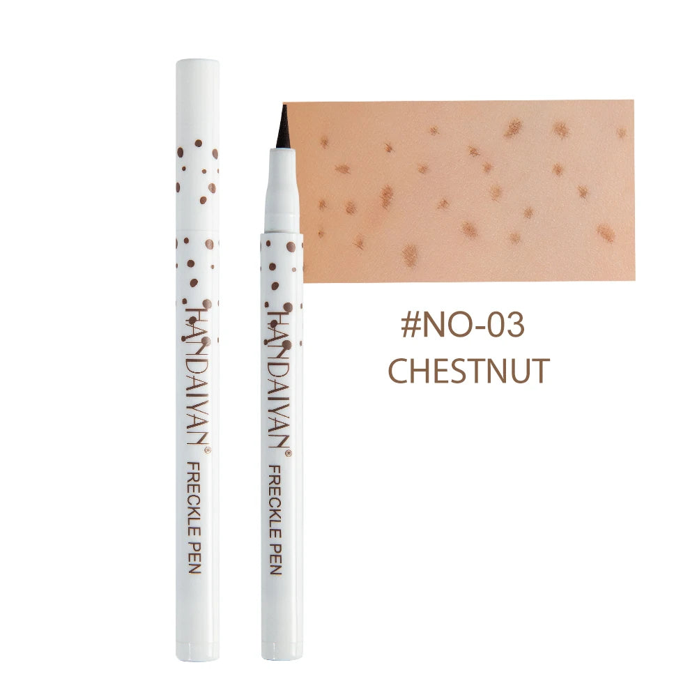 HANDAIYAN Waterproof Freckle Pen – Lifelike Fake Freckles Freckle Makeup Pen HIP 03 CHESTNUT