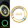 Luminous Alloy Ignition Switch Cover – Toyota Corolla Levin Car Interior Sticker HIP gold