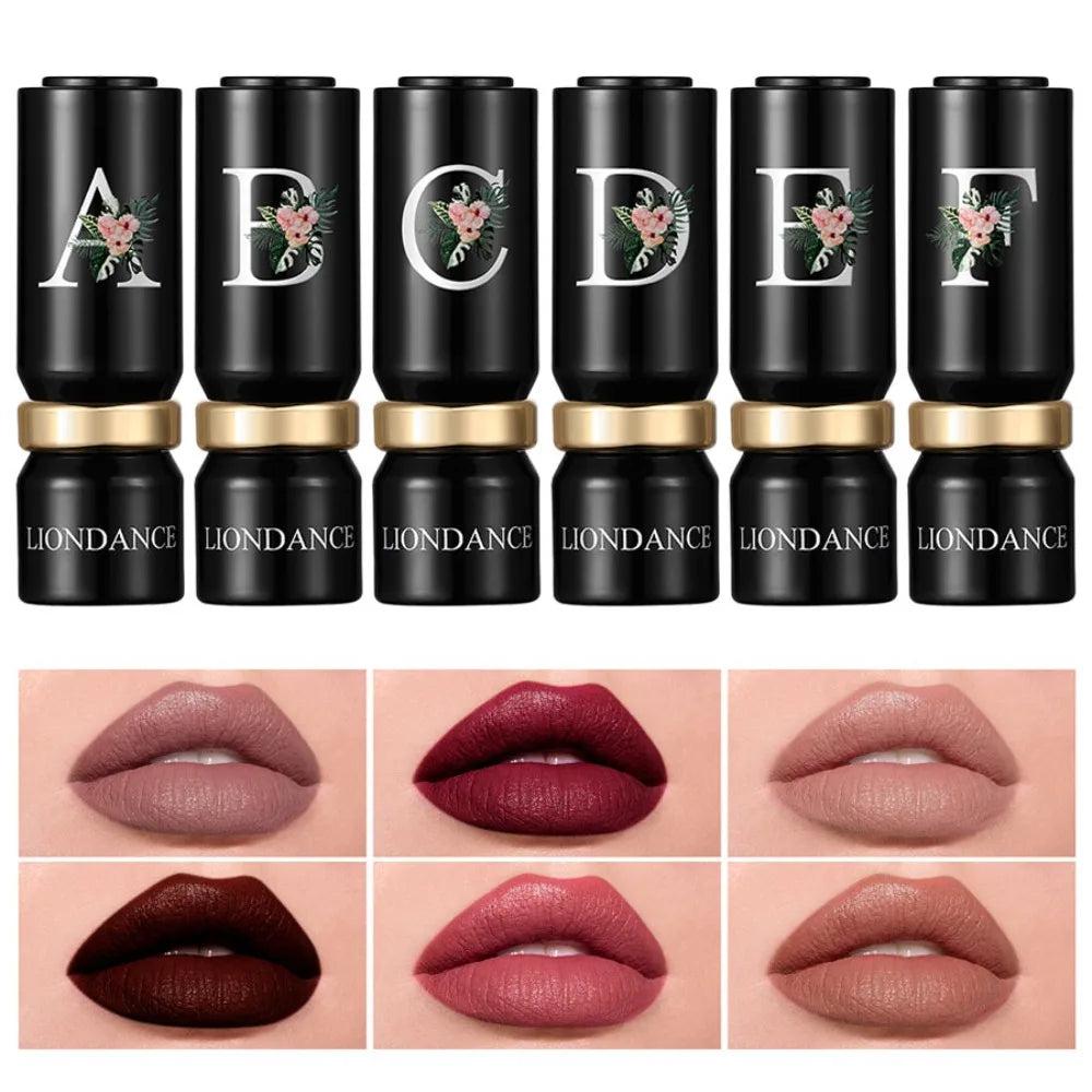 Velvet Mist Flower Lipstick High Pigment Long Lasting Matte Lip Gloss Dark Rich Colors Waterproof Creamy Smooth Lips Makeup HIP