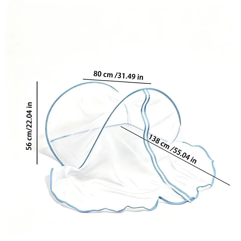 Foldable Pop-Up Bed Mosquito Net with Zipper – No Install Pop-Up Mosquito Net HIP
