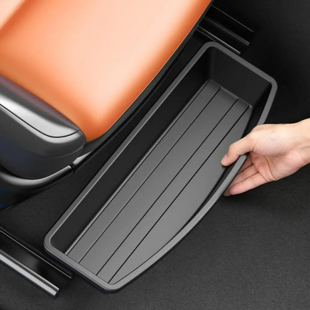 Car Under Seat Storage Tray Pull Out Organizer Box Custom Fit Hidden Drawer Waterproof Car Storage Bin for Umbrella Universal HIP