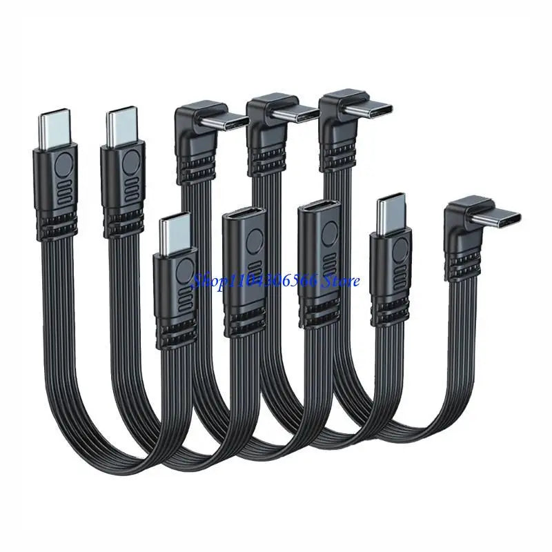 USB-C Adapter Cable 45W 480Mbps – 8 Lengths & 90° Elbow USB-C Adapter Cable HIP