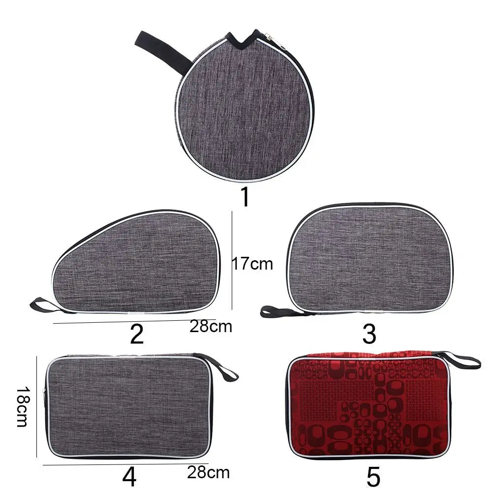 Table Tennis Racket Bag – Nylon Ping Pong Paddle Case with Belt Ping Pong Paddle Bag HIP
