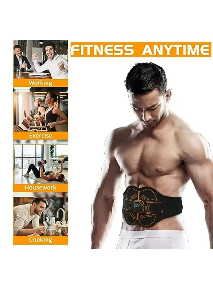 EAb Rechargeable Abs Muscle Toner Belt – Men & Women EMS Abs Toner Belt HIP
