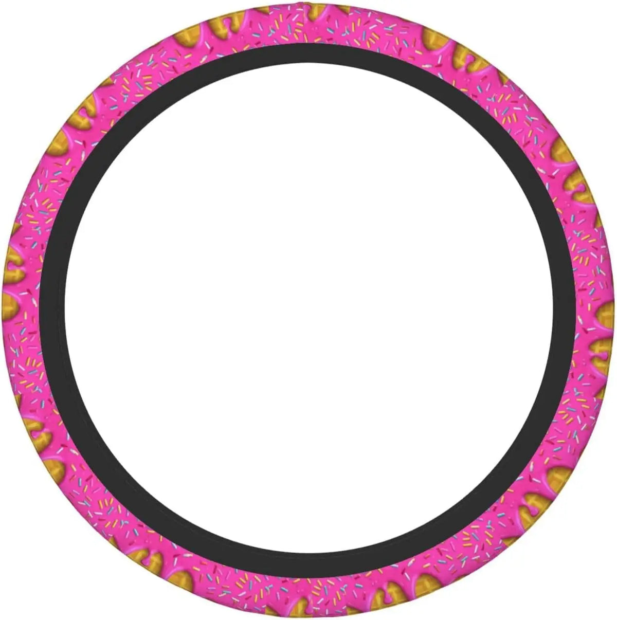 Fuchsia Icing Drip Steering Wheel Cover – 15" Universal Fit Steering Wheel Cover HIP