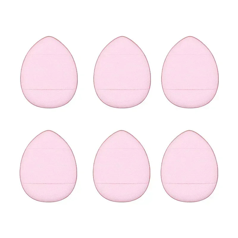 3/10pcs Mini Size Professional Cosmetic Cushion Puff Concealer Foundation Detail Puff Finger Puff Set Makeup Sponge Beauty Tool HIP Pink No Box 6Pcs