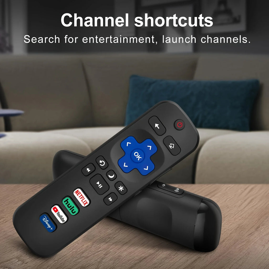 2-Pack Roku TV Remote – TCL, Hisense, Onn & Philips Compatible TV Remote Control HIP