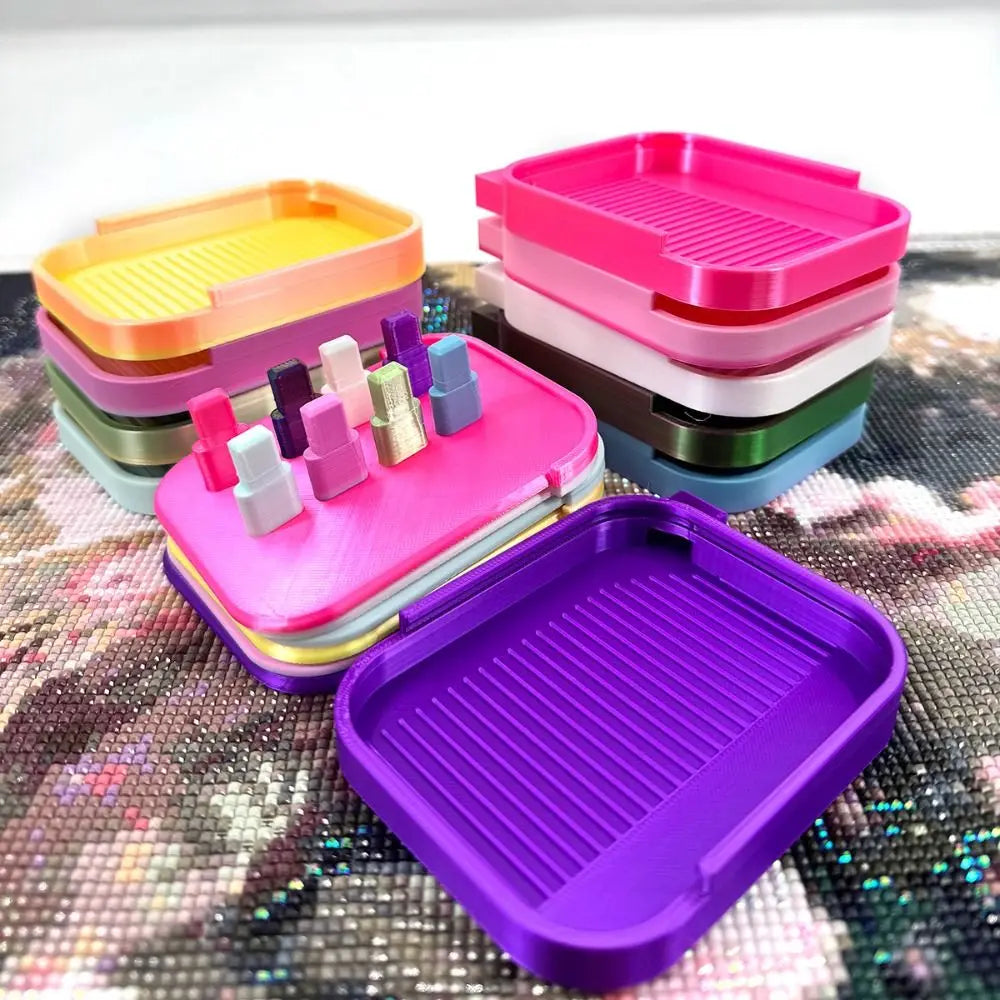 Large Diamond Painting Tray with Cover – Drill Bead Storage Craft Storage Tray HIP