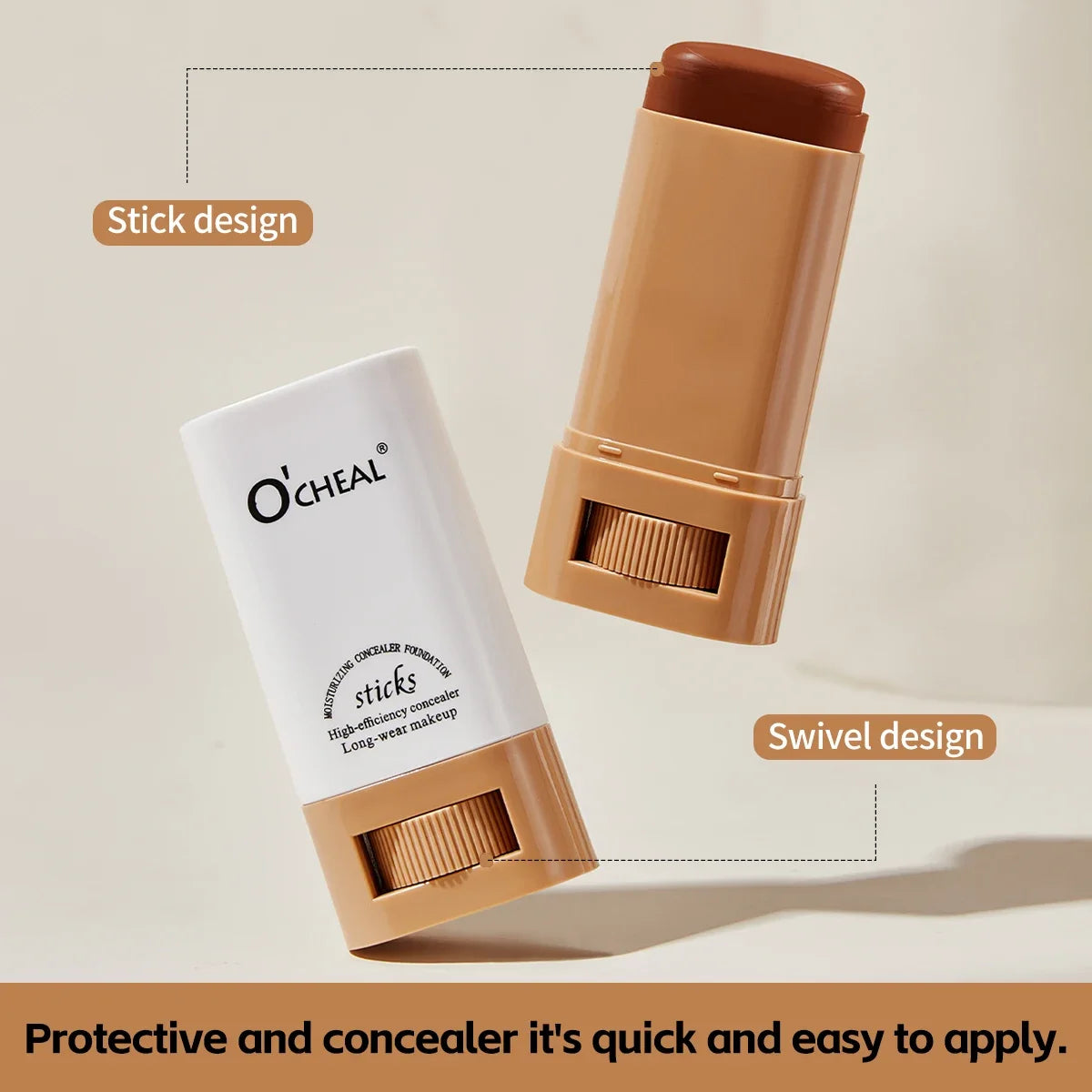 OCHEAL Waterproof Concealer Stick – Brightening Foundation | HIP Concealer Foundation Stick HIP
