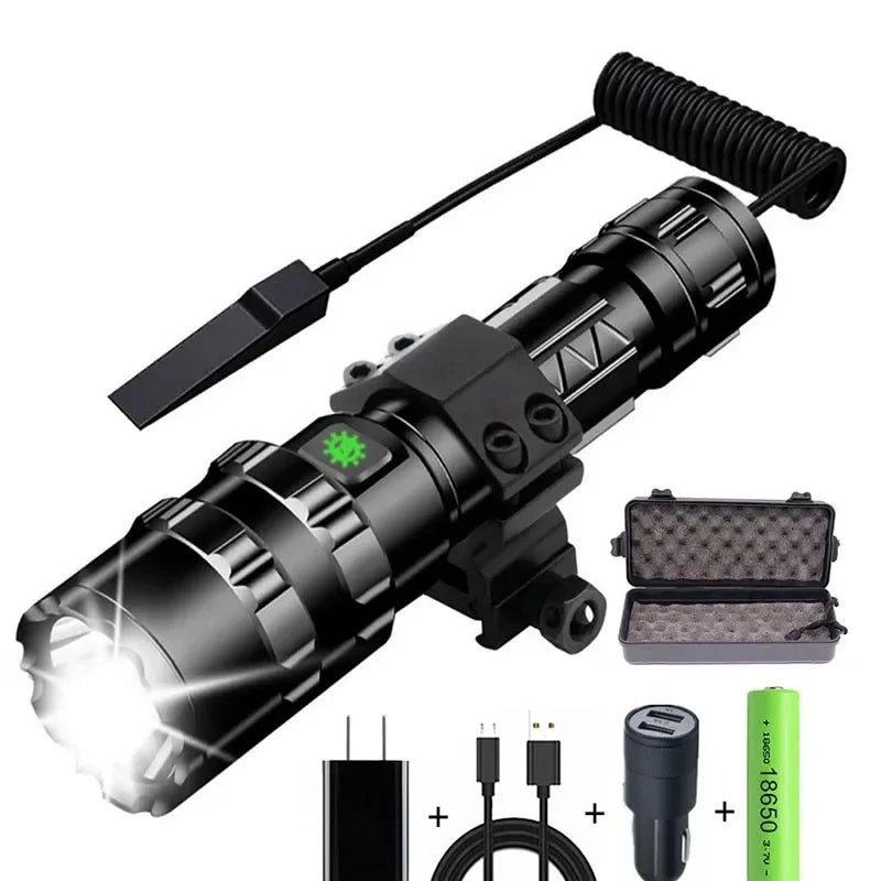 ESMARTER L2 LED Tactical Flashlight – 1000 Lm, USB Rechargeable Tactical LED Flashlight HIP